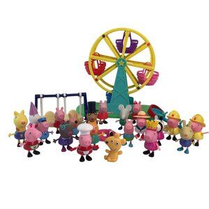Peppa Pig & Friends Ferris Wheel Swing Set Seesaw and 20 Figures